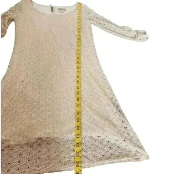 Lucky Brand Dress Retro Crochet Women XS 70s Layers Gold Crochet Fairy Y2K Boho - Picture 13 of 13